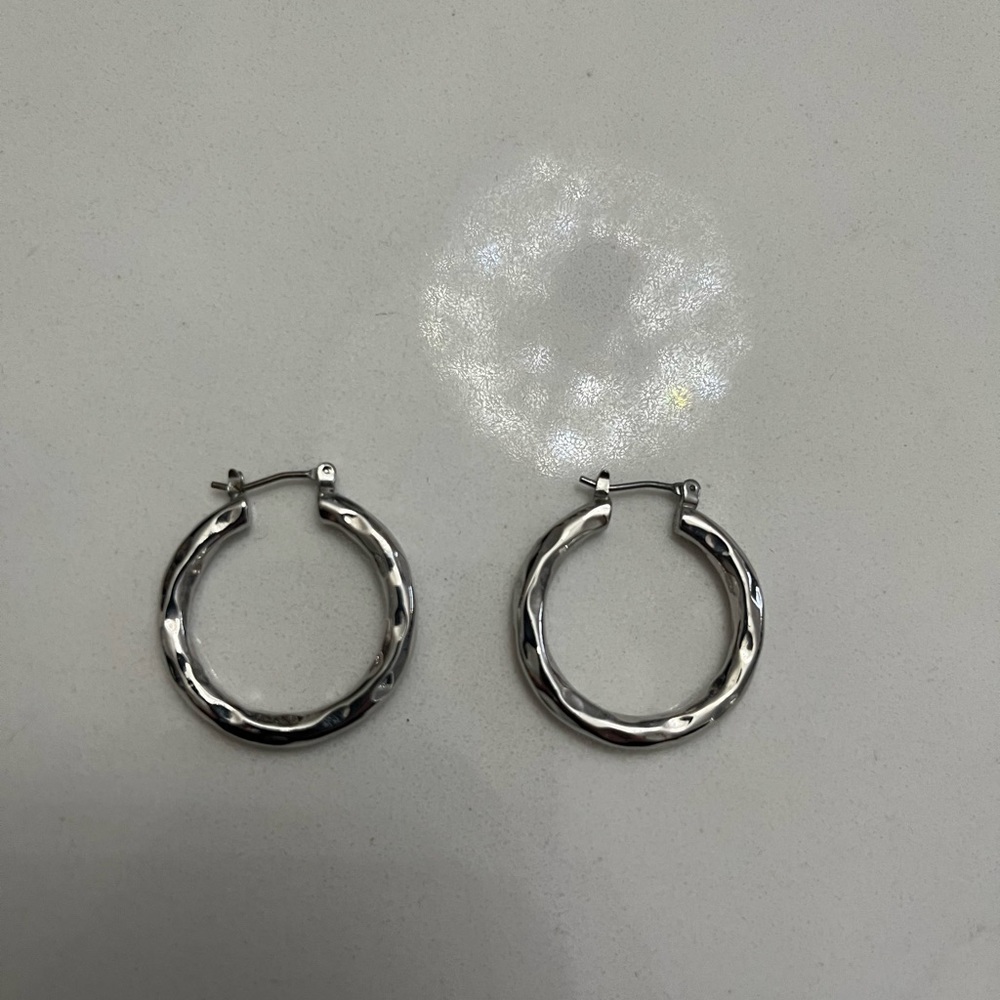 LOFT silver hoops
